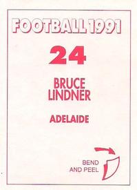 1991 Select AFL Stickers #24 Bruce Lindner Back